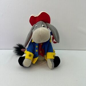 Disney Bean Bag Plush - 4TH OF JULY EEYORE (Winnie the Pooh)(8 inch) -Mint w/Tag